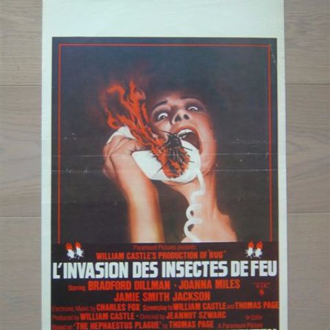 'L'invasion des insectes de feu' (Bug) (producer William Castle) Belgian affichette